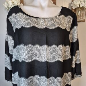 Cato Woman Faux Lace Blouse